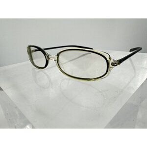 Emporio Armani EA9017 JH1 Clear & Black Oval Eyeglasses Italy  47-17-135 (LE-3)